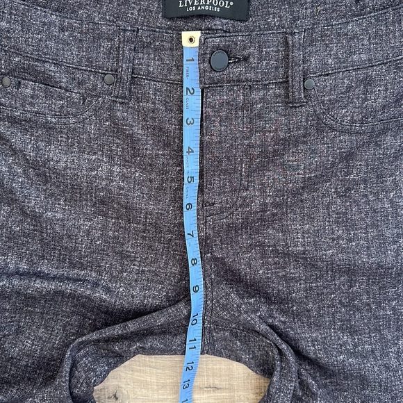 Liverpool Amelia Printed Gray Tweed Leggings, Size 10 - Picture 13 of 14